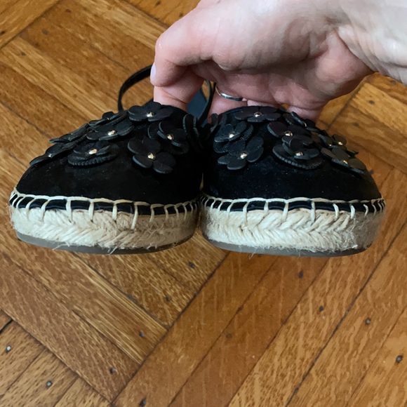 Isaac Mizrahi Floral Appliqué Satin Espadrilles - Picture 4 of 5